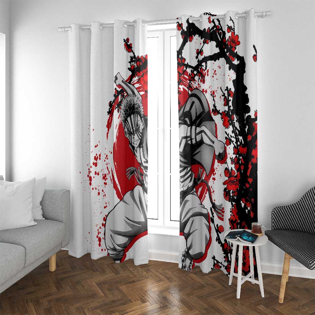 Akaza - Demon Slayer Window Curtain Anime Japan Style