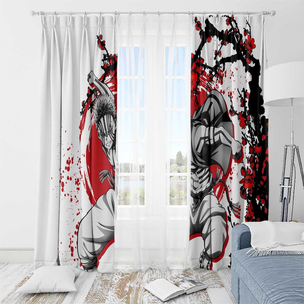 Akaza - Demon Slayer Window Curtain Anime Japan Style