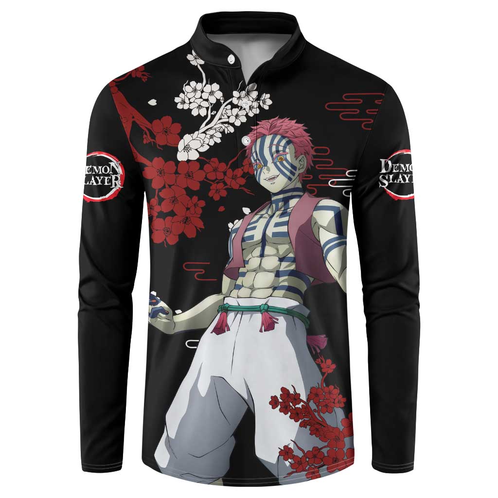 Akaza - Demon Slayer Button Sweatshirt Anime Japan Style