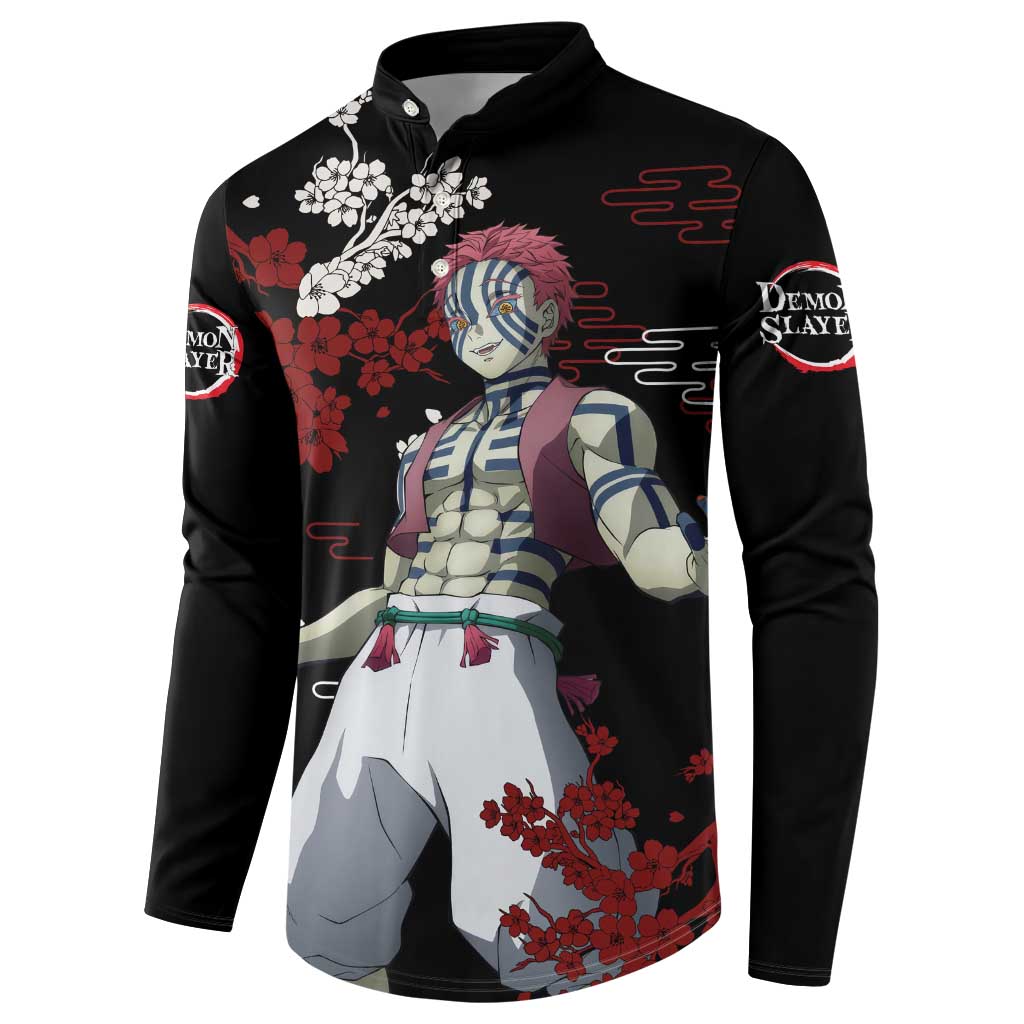 Akaza - Demon Slayer Button Sweatshirt Anime Japan Style