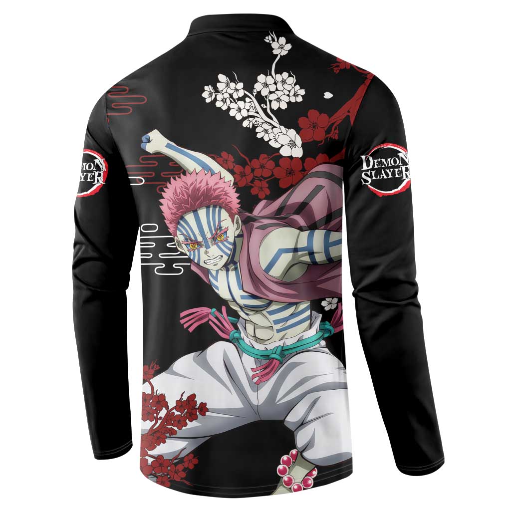 Akaza - Demon Slayer Button Sweatshirt Anime Japan Style