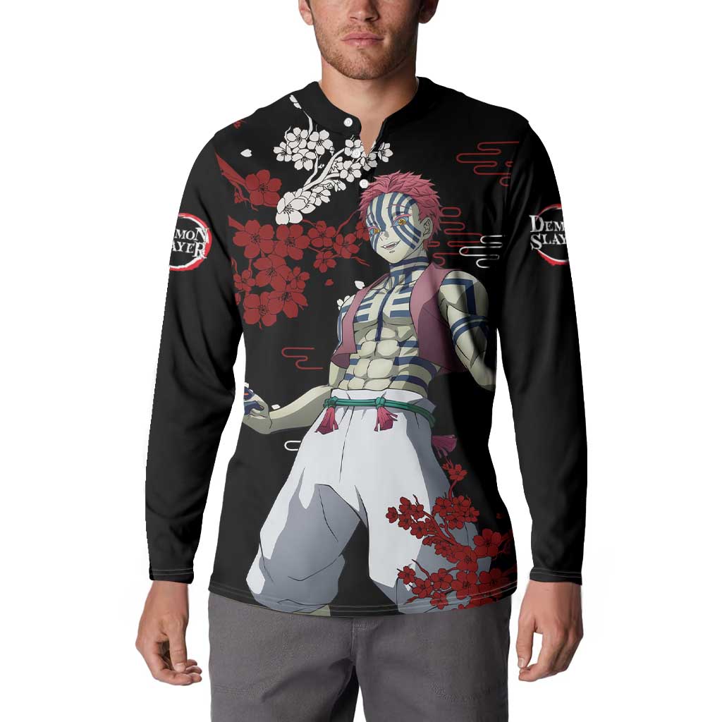 Akaza - Demon Slayer Button Sweatshirt Anime Japan Style