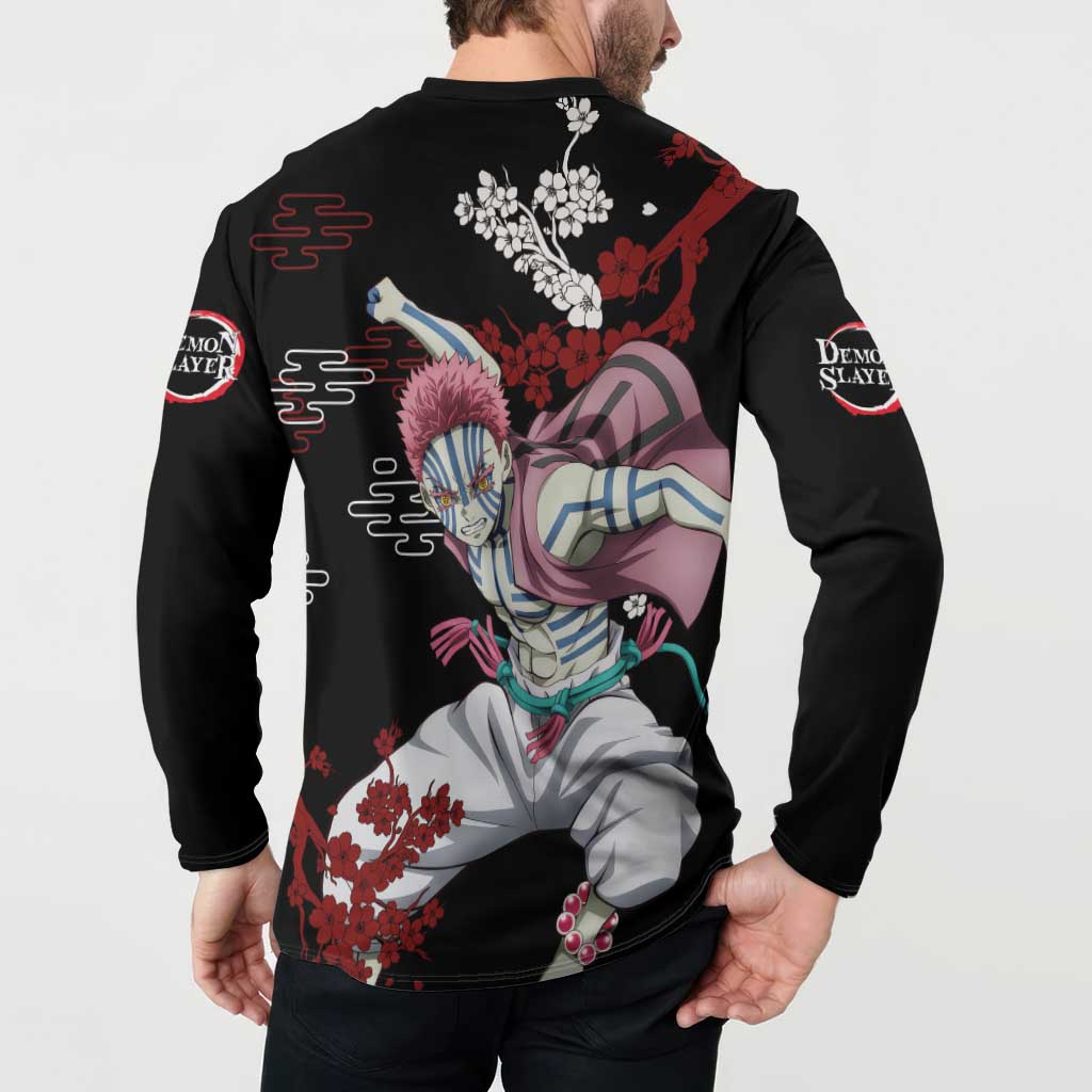 Akaza - Demon Slayer Button Sweatshirt Anime Japan Style