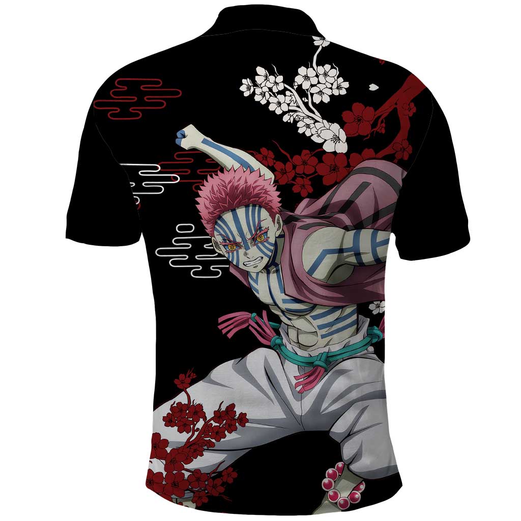 Akaza - Demon Slayer Polo Shirt Anime Japan Style