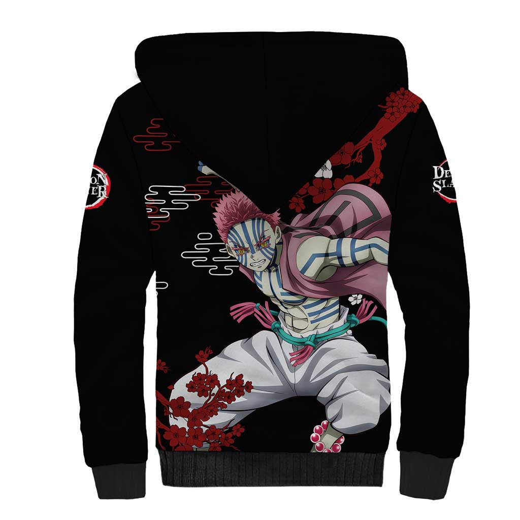 Akaza - Demon Slayer Sherpa Hoodie Anime Japan Style