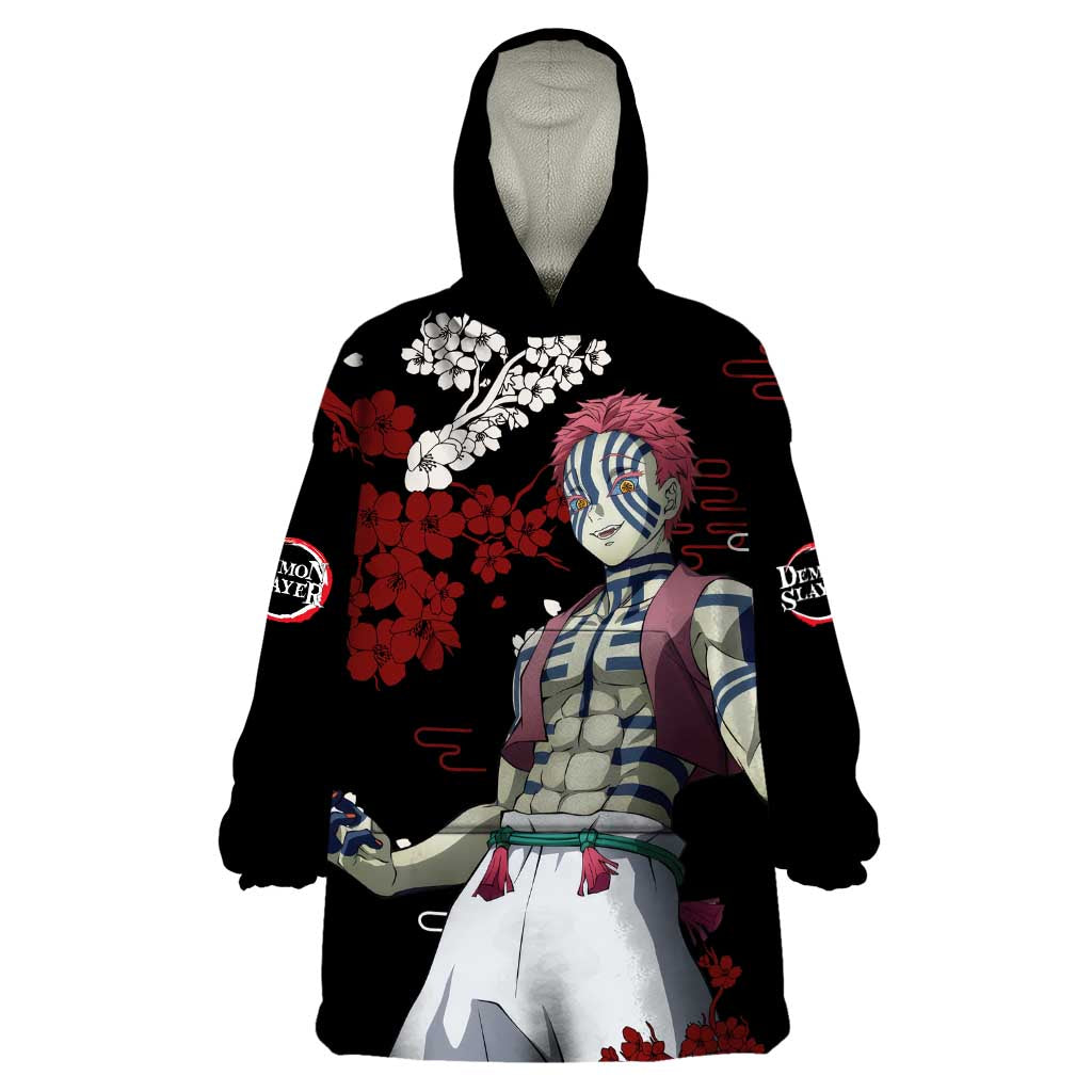 Akaza - Demon Slayer Wearable Blanket Hoodie Anime Japan Style