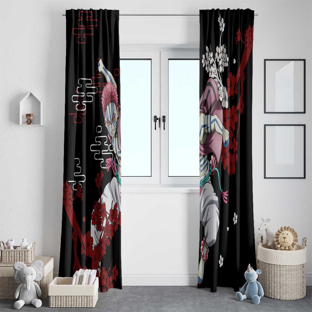 Akaza - Demon Slayer Window Curtain Anime Japan Style