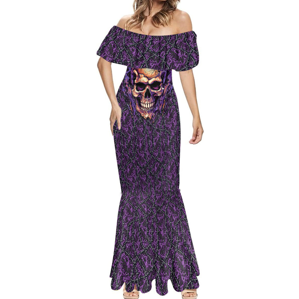 skull-mermaid-dress-hello-darkness-my-old-friend-horror-seamless-pattern-purple