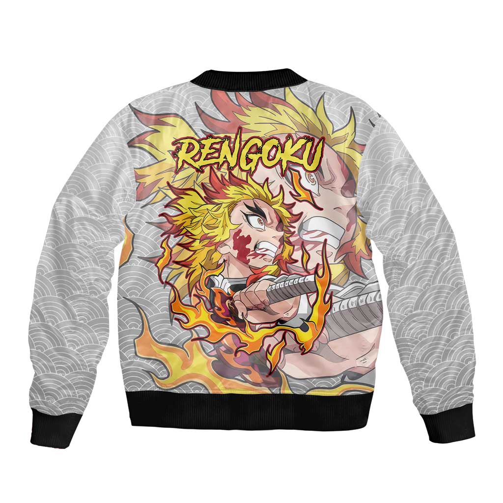 Rengoku Kyojuro - Demon Slayer Bomber Jacket Anime Style