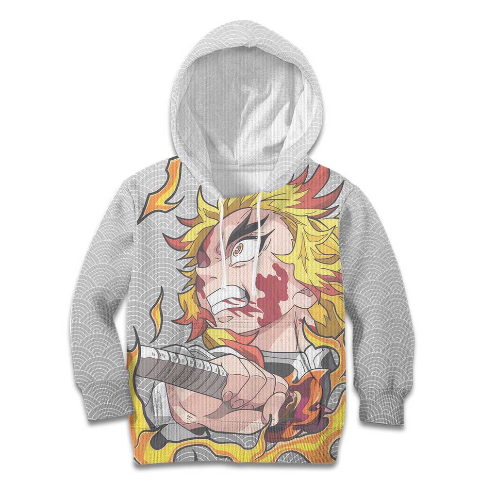 Rengoku Kyojuro - Demon Slayer Kid Hoodie Anime Style