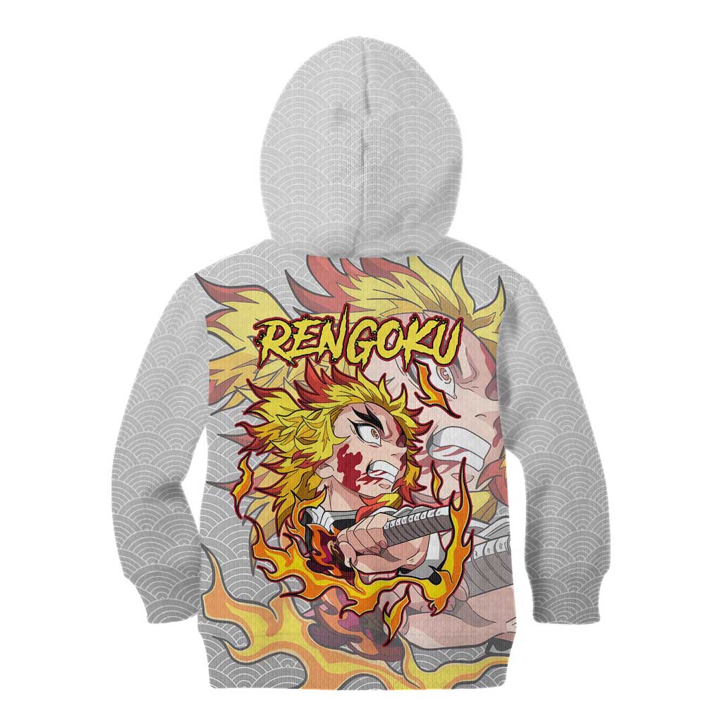 Rengoku Kyojuro - Demon Slayer Kid Hoodie Anime Style