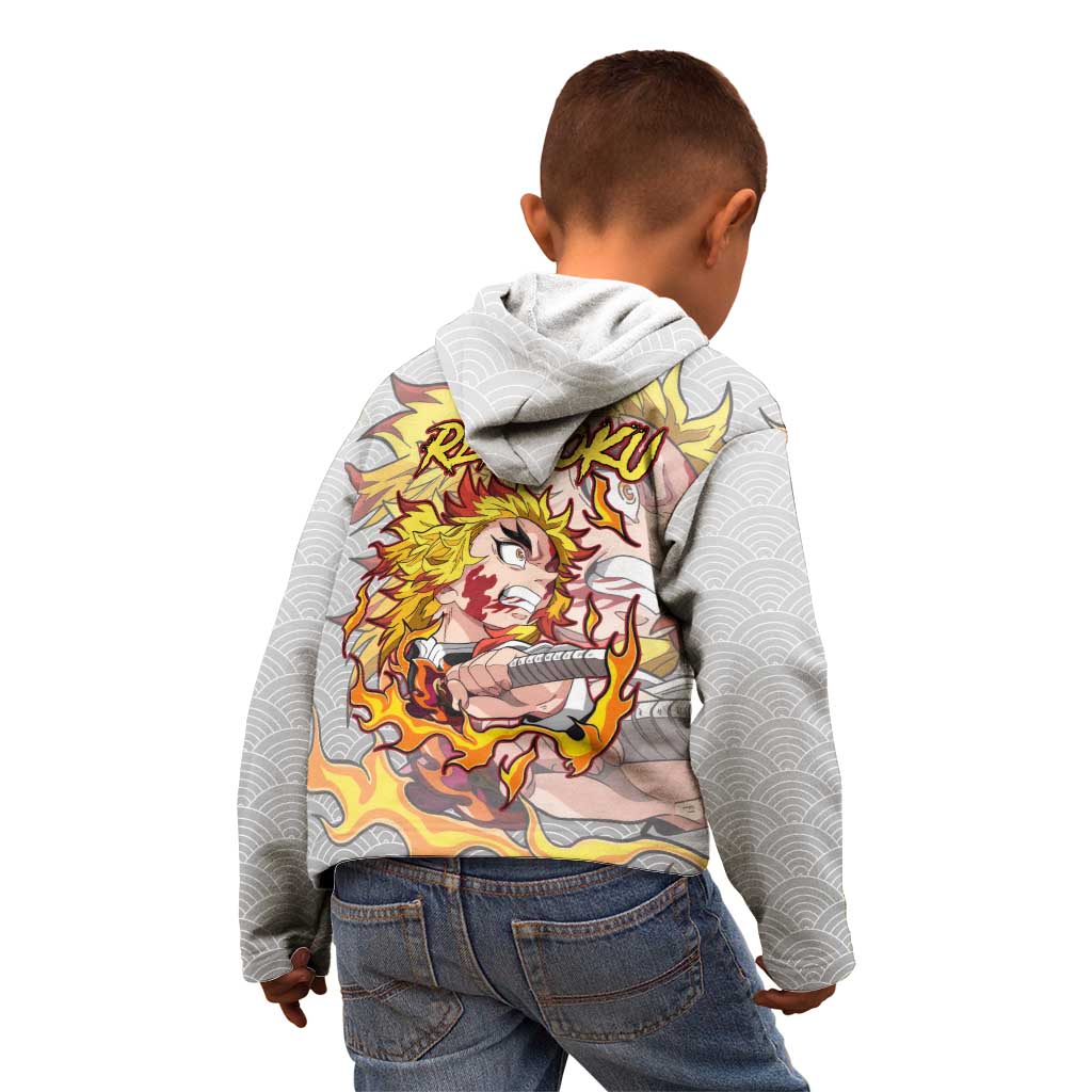 Rengoku Kyojuro - Demon Slayer Kid Hoodie Anime Style