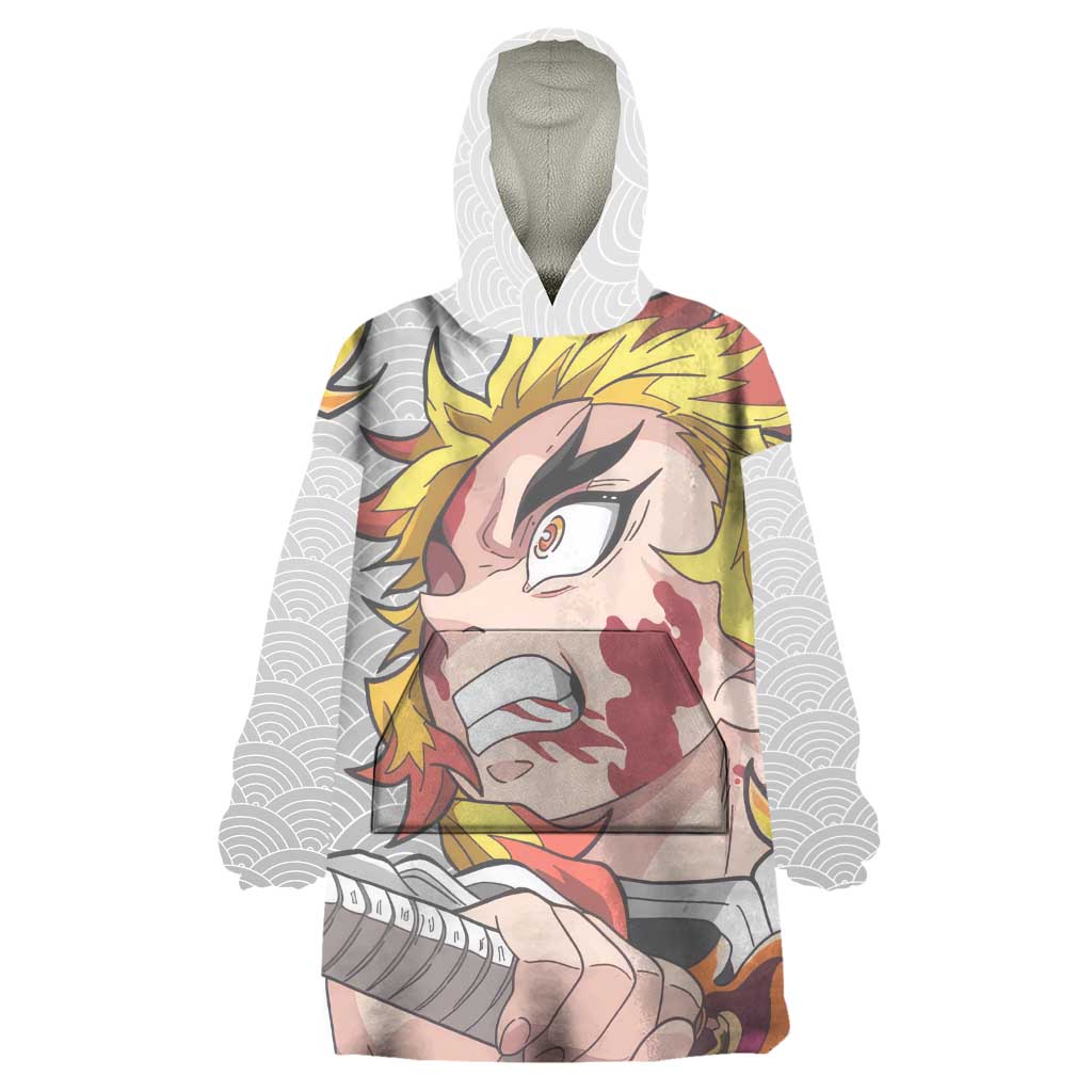 Rengoku Kyojuro - Demon Slayer Wearable Blanket Hoodie Anime Style