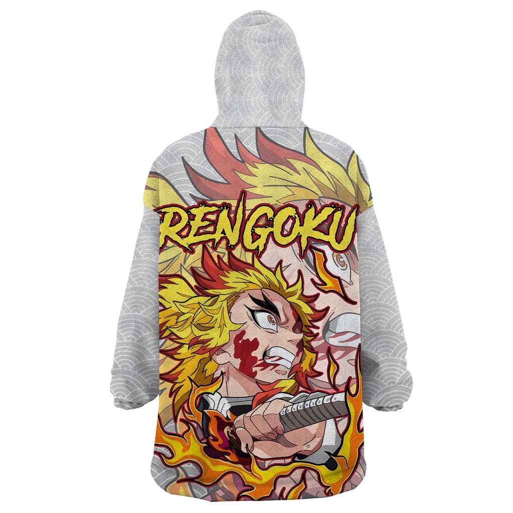 Rengoku Kyojuro - Demon Slayer Wearable Blanket Hoodie Anime Style
