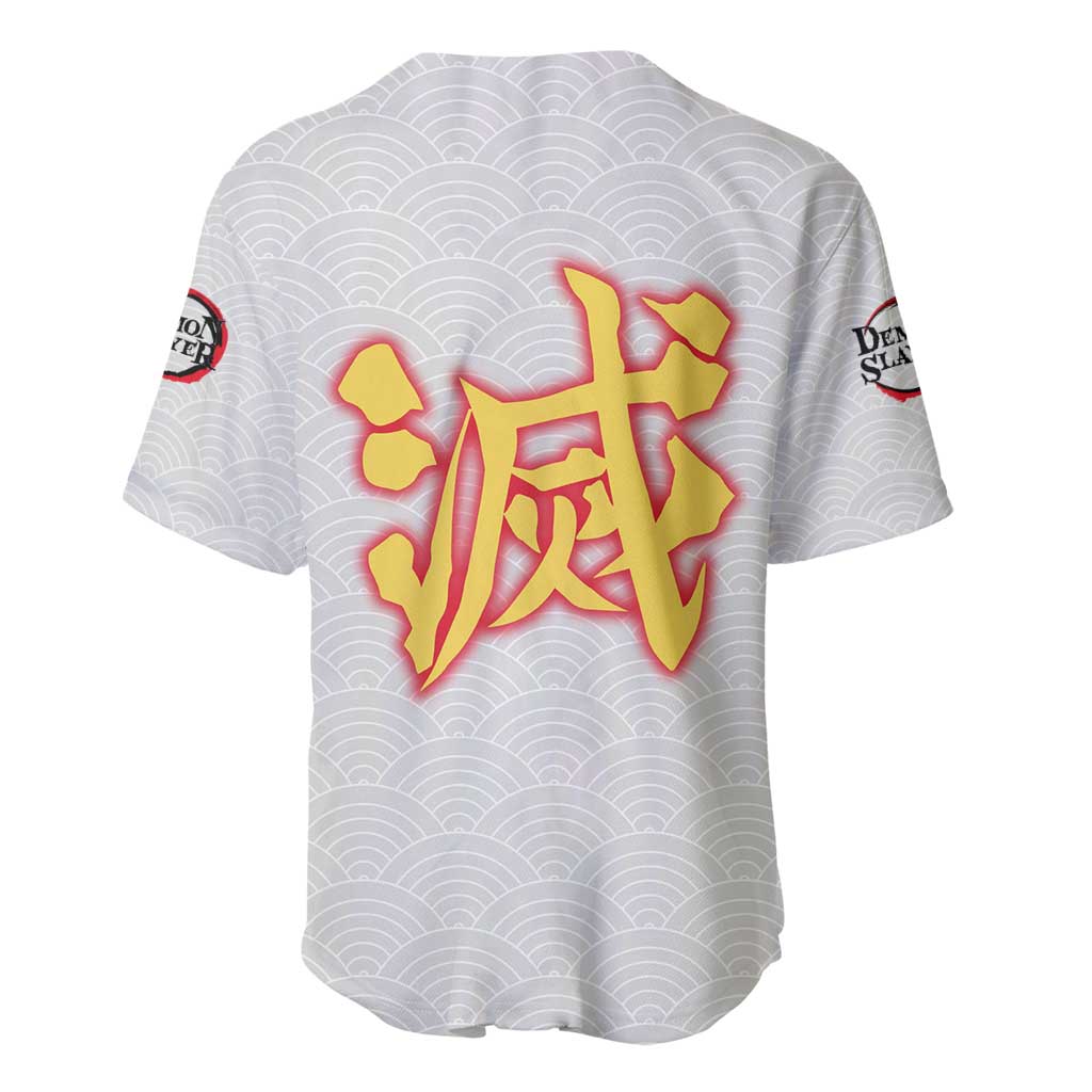 Rengoku Kyojuro - Demon Slayer Baseball Jersey Anime Style