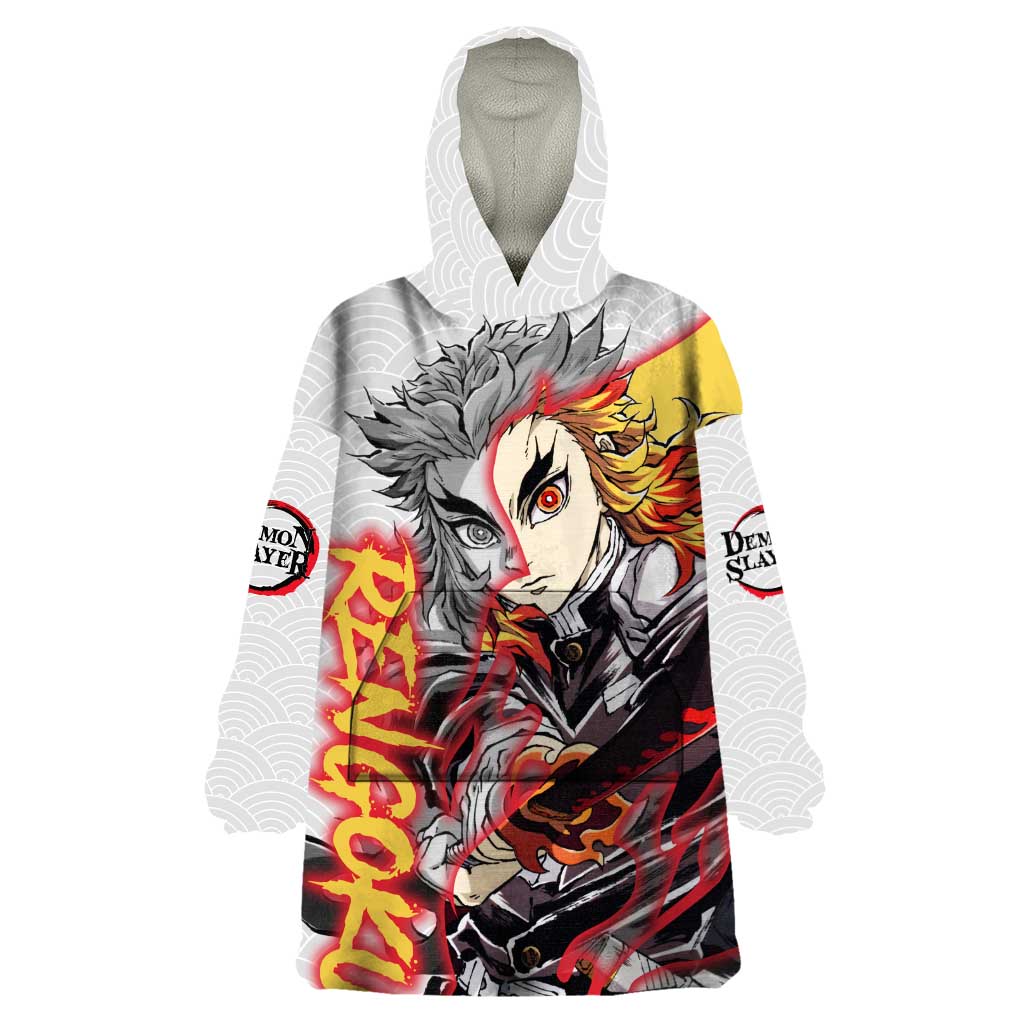 Rengoku Kyojuro - Demon Slayer Wearable Blanket Hoodie Anime Style
