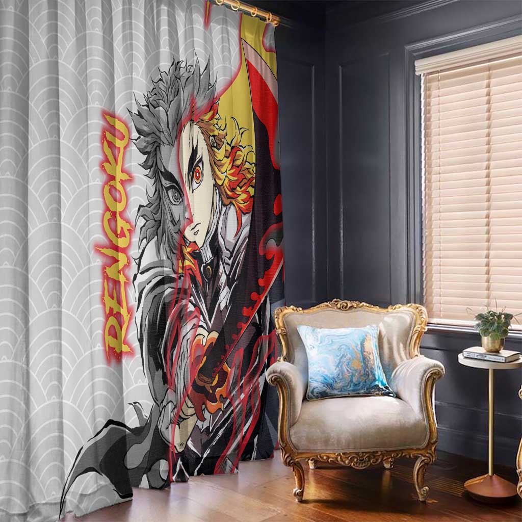 Rengoku Kyojuro - Demon Slayer Window Curtain Anime Style