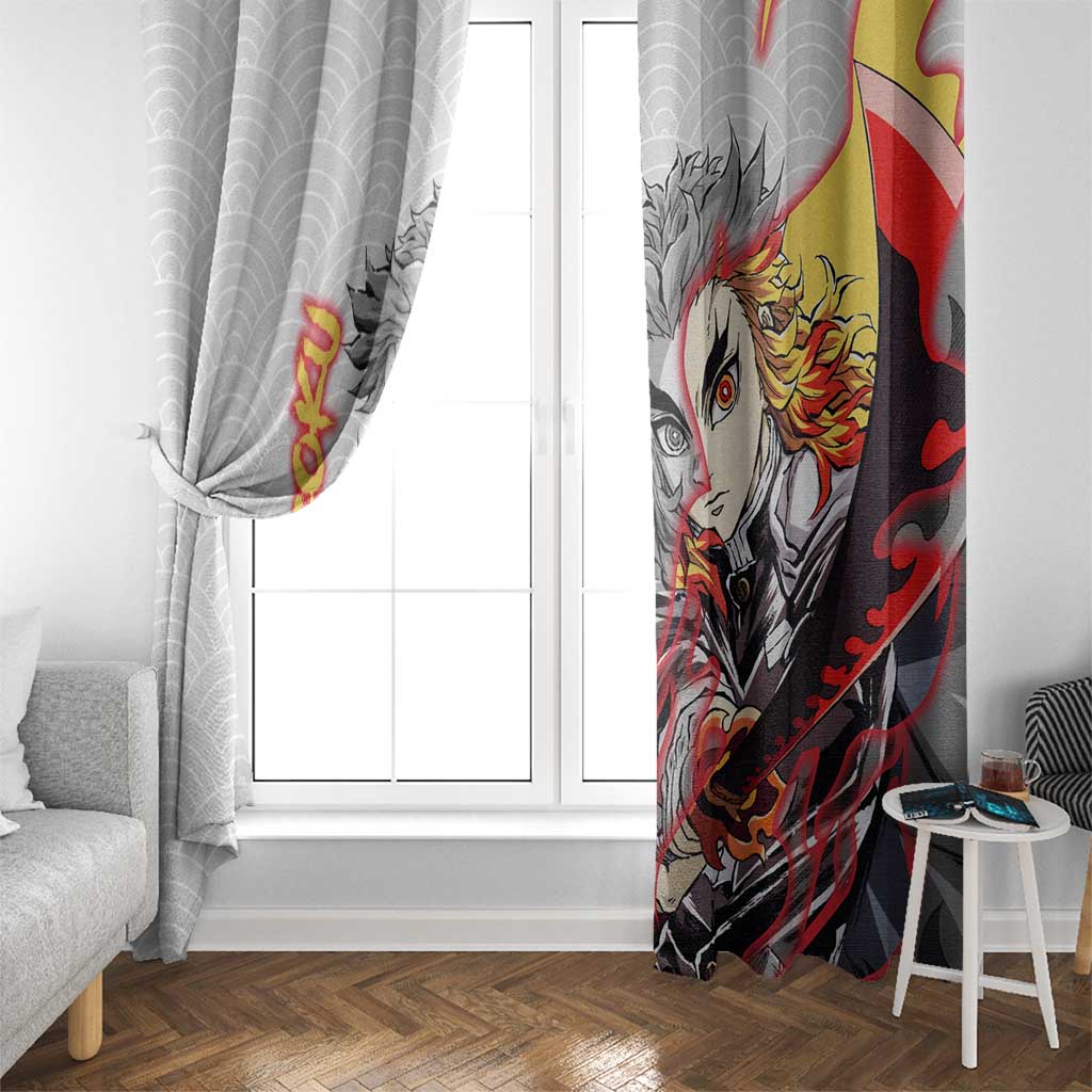 Rengoku Kyojuro - Demon Slayer Window Curtain Anime Style