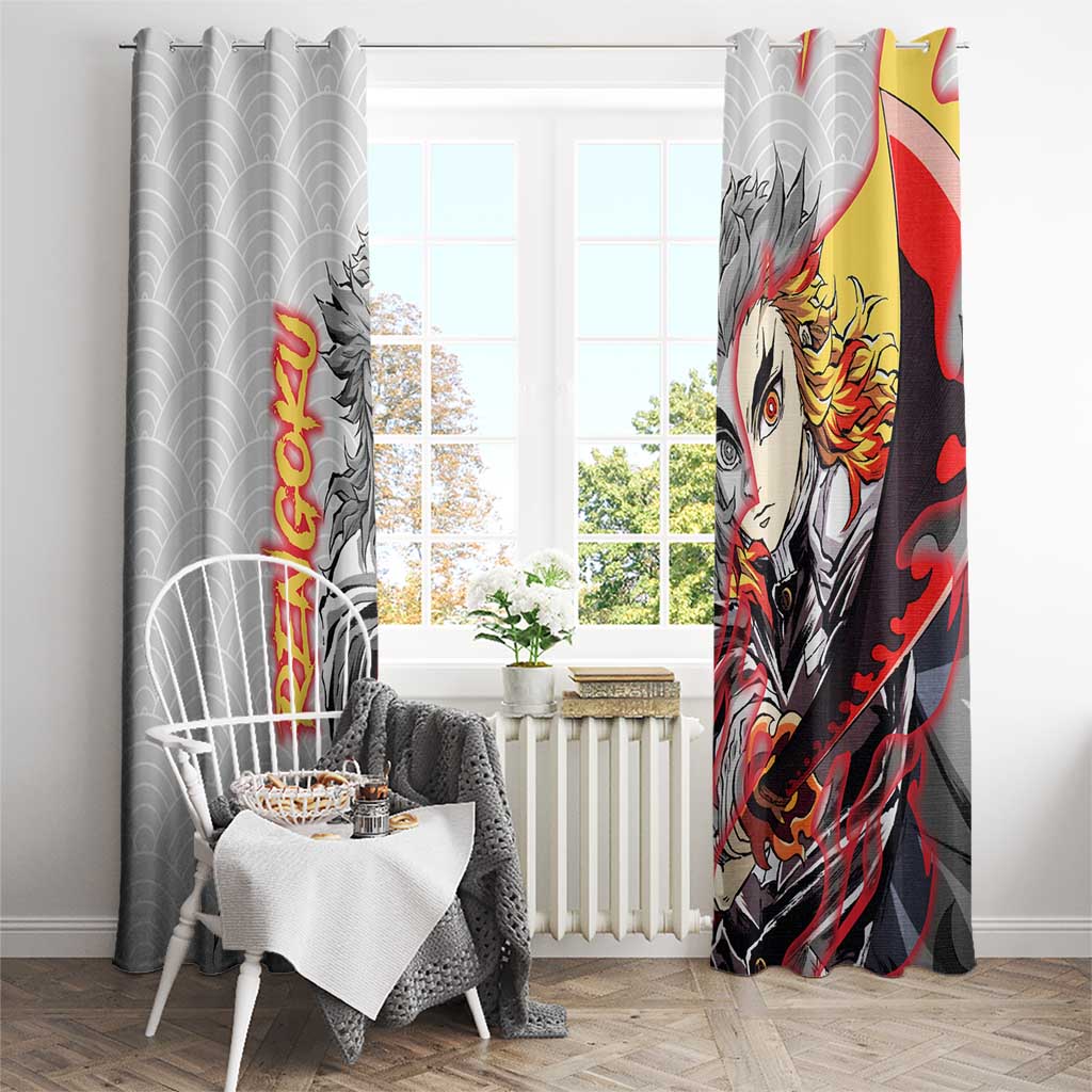 Rengoku Kyojuro - Demon Slayer Window Curtain Anime Style