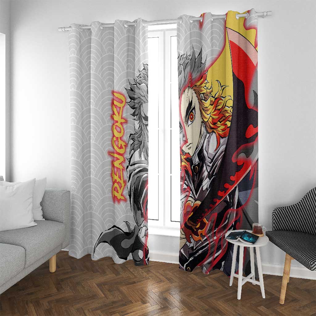 Rengoku Kyojuro - Demon Slayer Window Curtain Anime Style