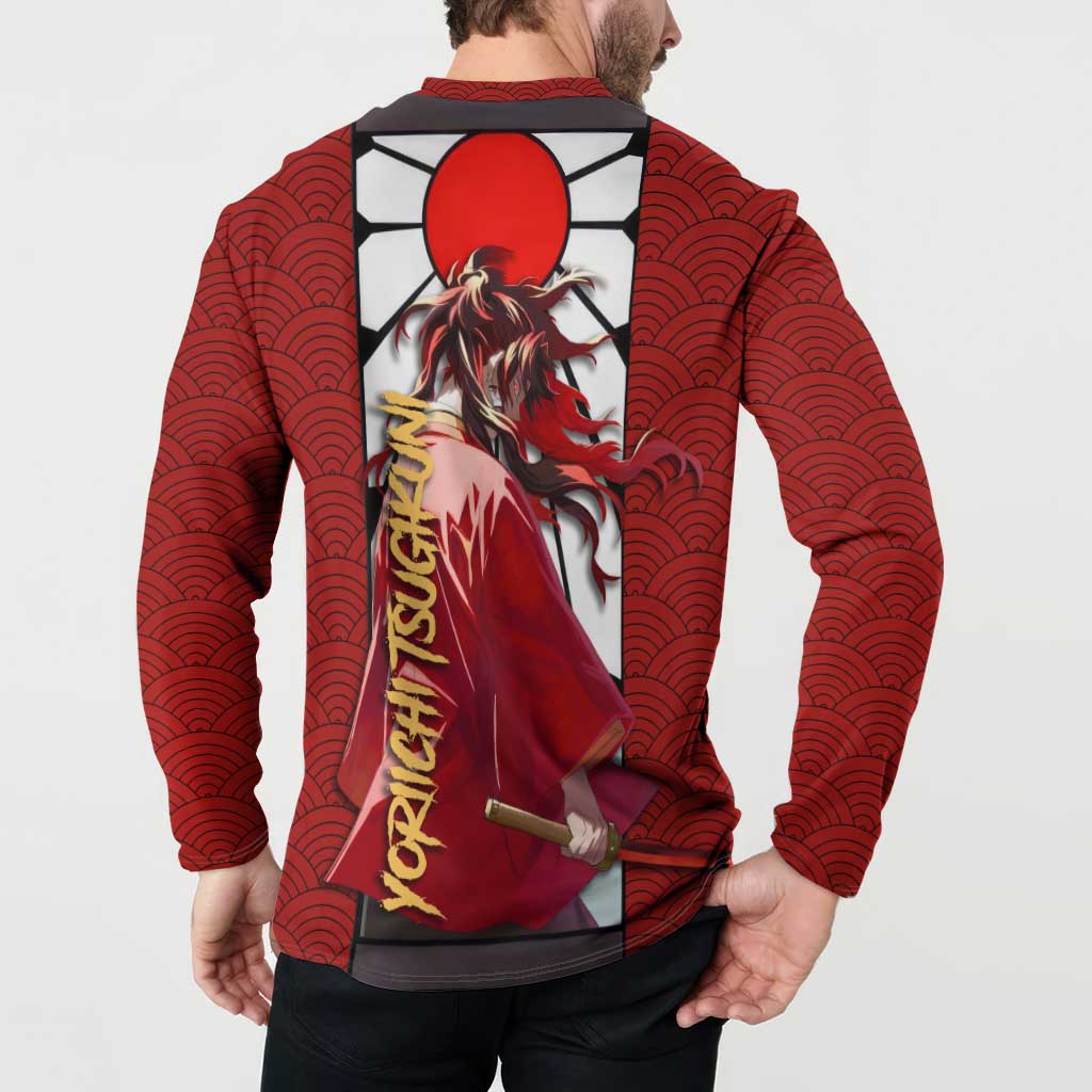 Yoriichi Tsugikuni - Demon Slayer Button Sweatshirt Anime Style