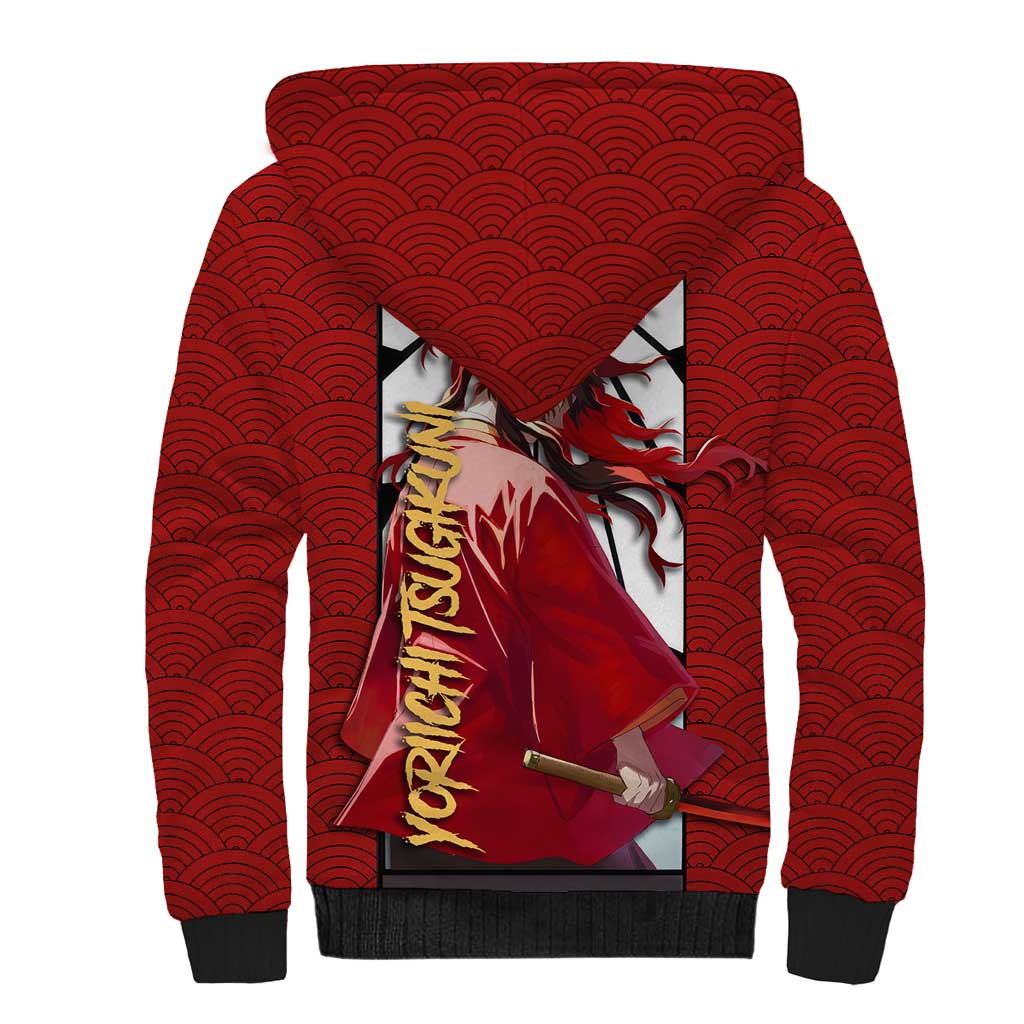 Yoriichi Tsugikuni - Demon Slayer Sherpa Hoodie Anime Style