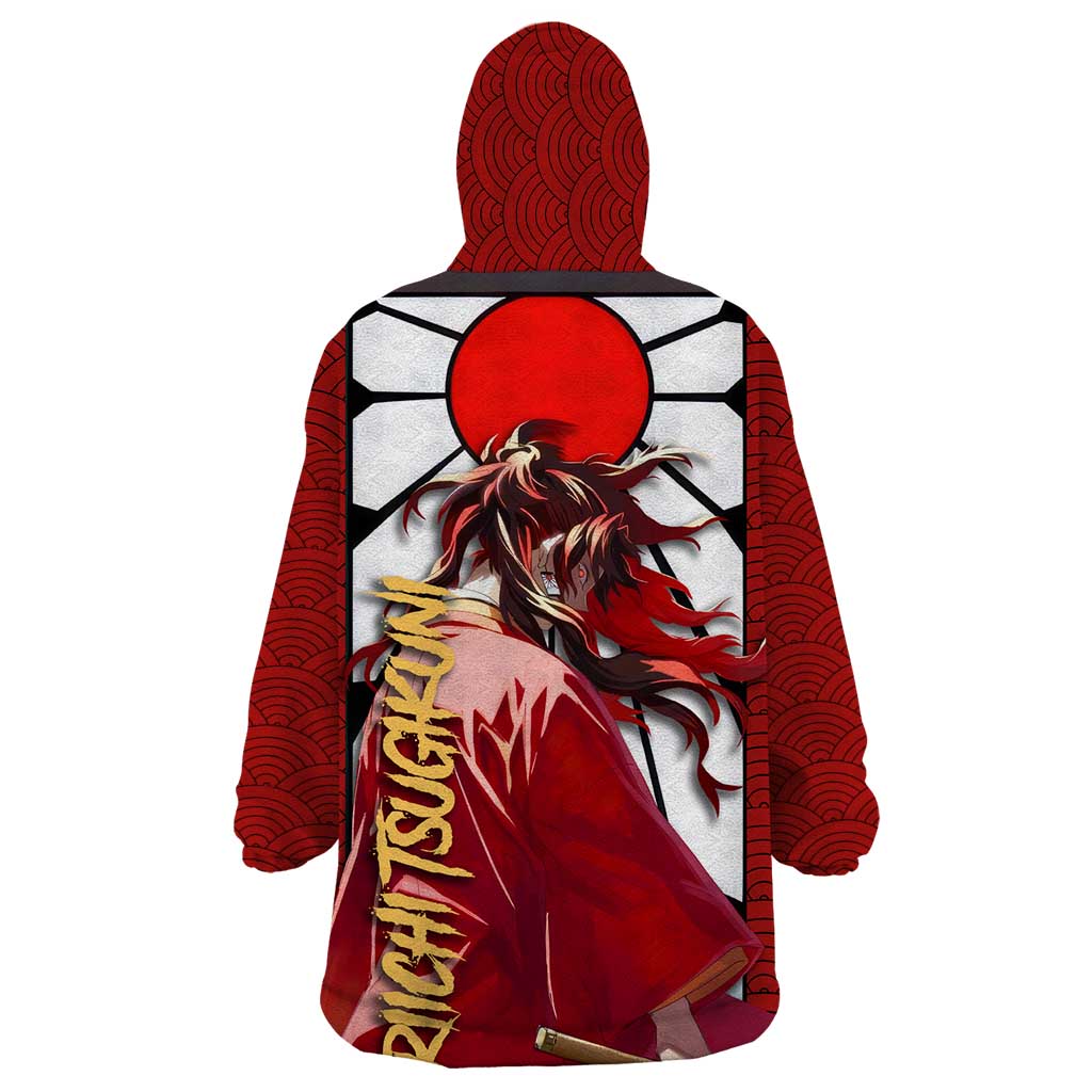 Yoriichi Tsugikuni - Demon Slayer Wearable Blanket Hoodie Anime Style