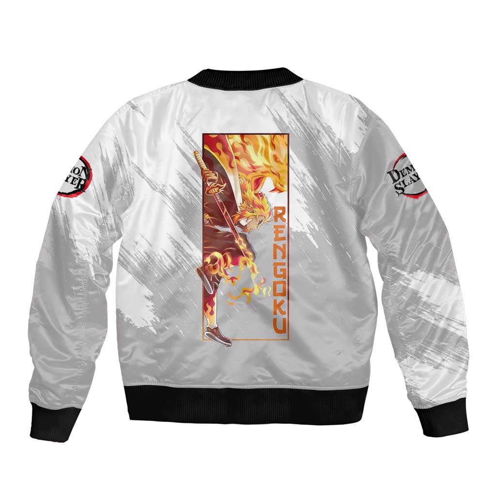 Rengoku Kyojuro - Demon Slayer Bomber Jacket Anime Style