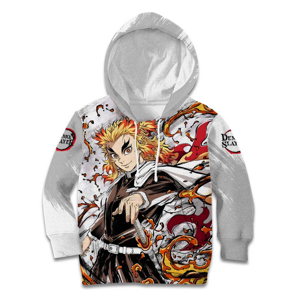 Rengoku Kyojuro - Demon Slayer Kid Hoodie Anime Style