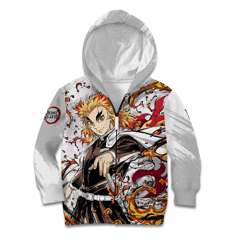 Rengoku Kyojuro - Demon Slayer Kid Hoodie Anime Style
