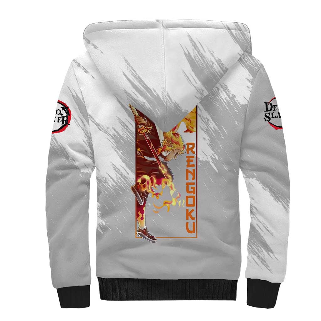 Rengoku Kyojuro - Demon Slayer Sherpa Hoodie Anime Style