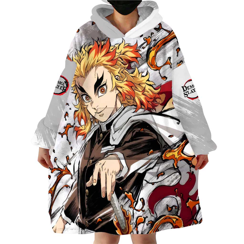 Rengoku Kyojuro - Demon Slayer Wearable Blanket Hoodie Anime Style