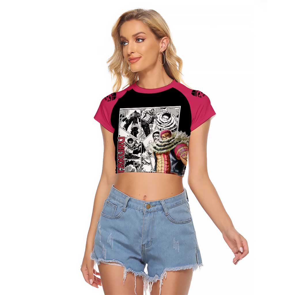 Katakuri - One Piece Raglan Cropped T Shirt Anime Mix Manga Style