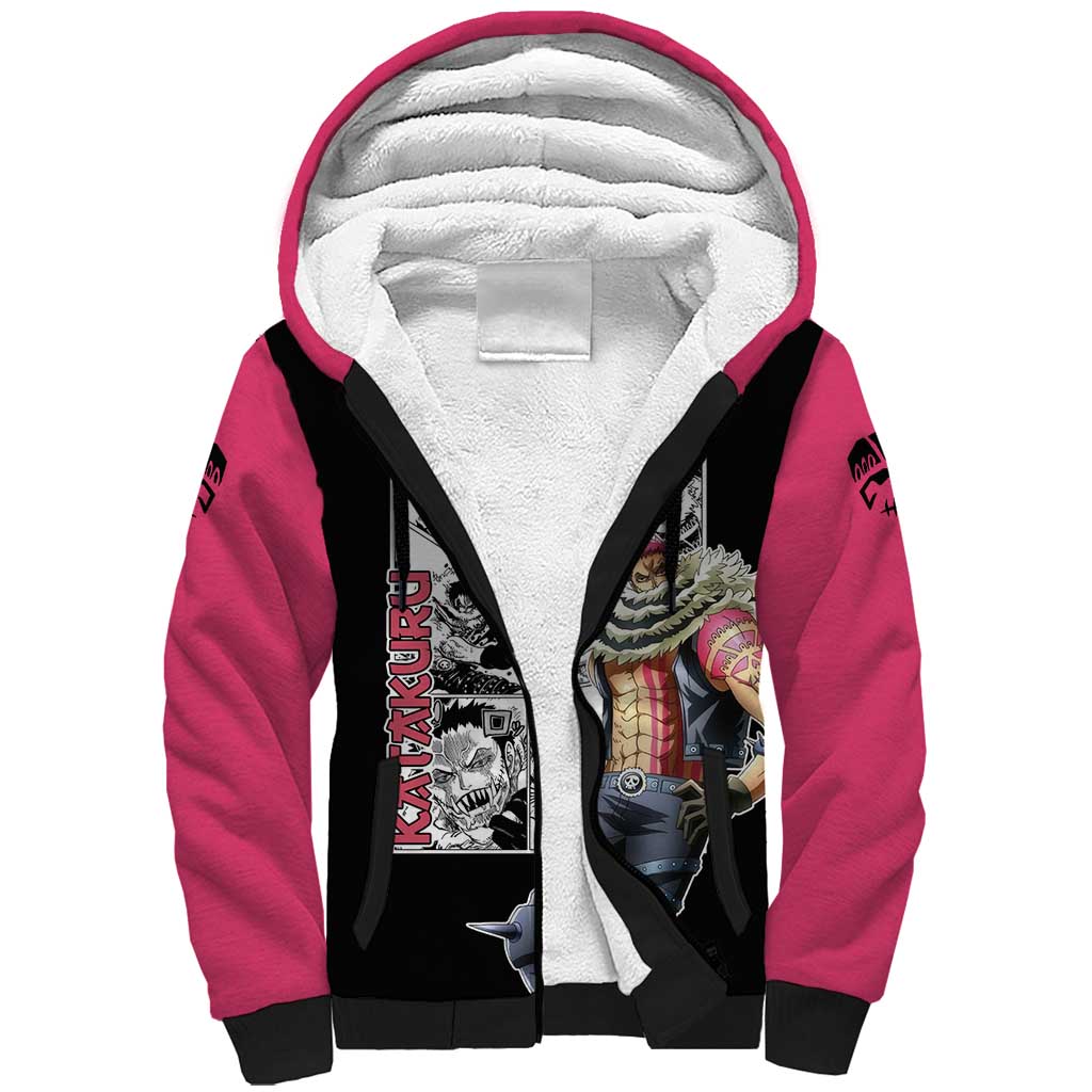 Katakuri - One Piece Sherpa Hoodie Anime Mix Manga Style