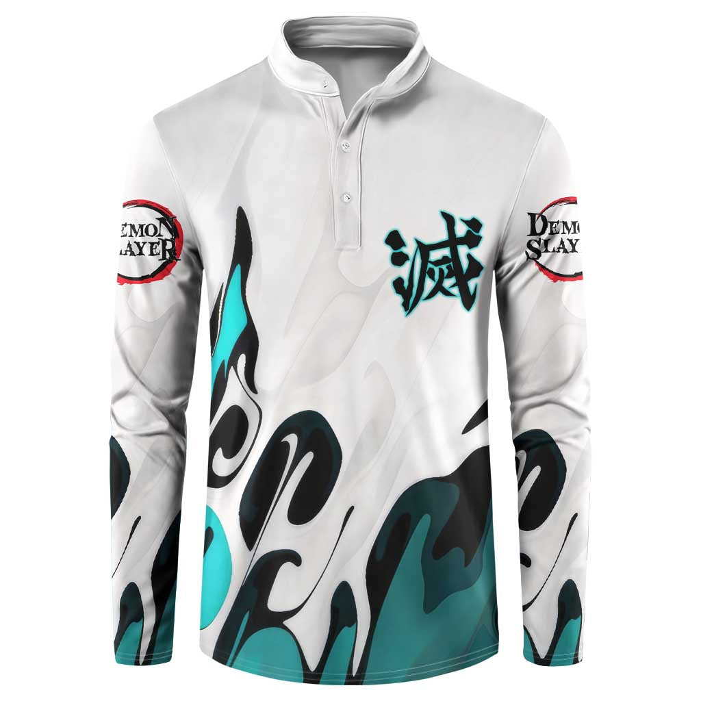 Muichiro Tokito - Demon Slayer Button Sweatshirt Anime Style