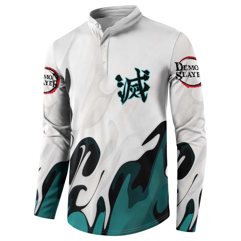 Muichiro Tokito - Demon Slayer Button Sweatshirt Anime Style