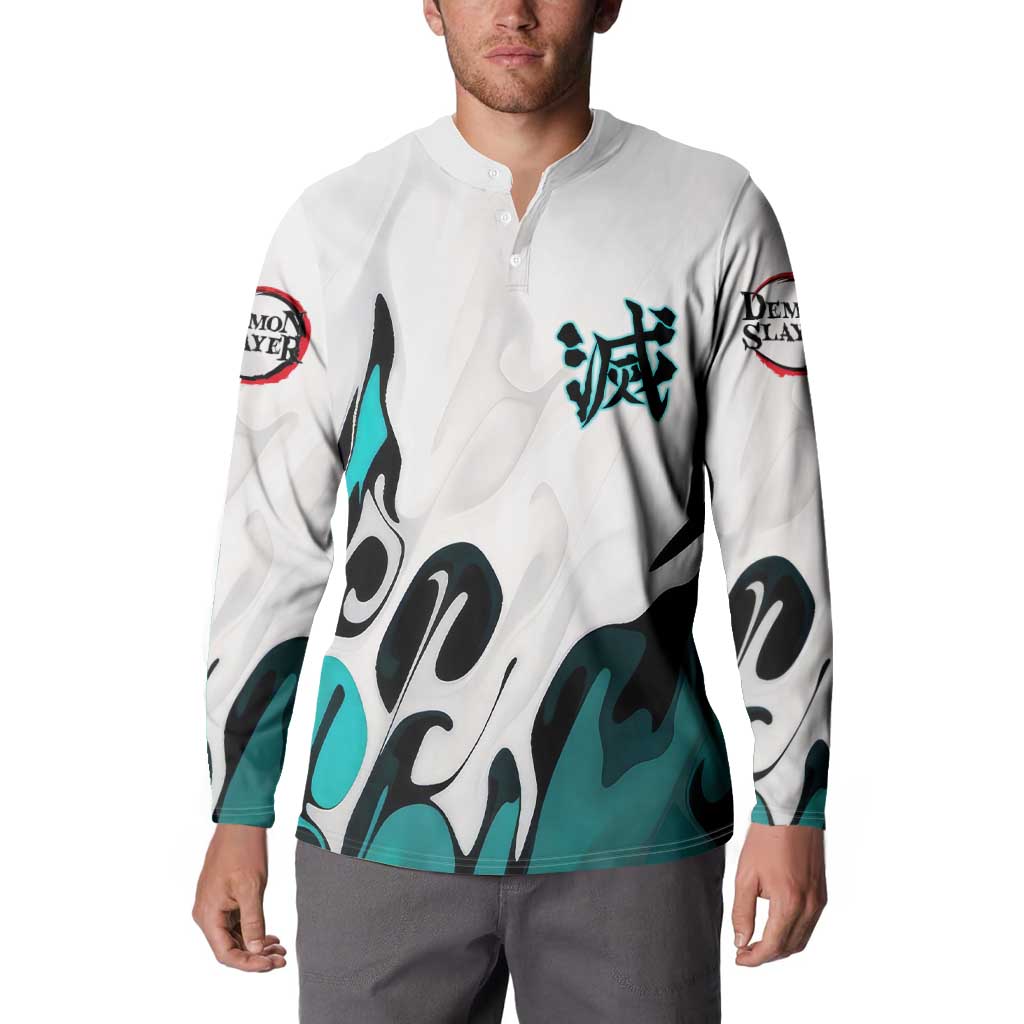 Muichiro Tokito - Demon Slayer Button Sweatshirt Anime Style