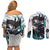 Muichiro Tokito - Demon Slayer Couples Matching Off Shoulder Short Dress and Long Sleeve Button Shirt Anime Style
