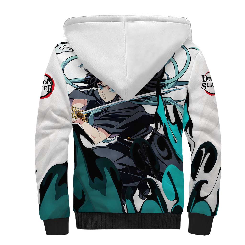 Muichiro Tokito - Demon Slayer Sherpa Hoodie Anime Style