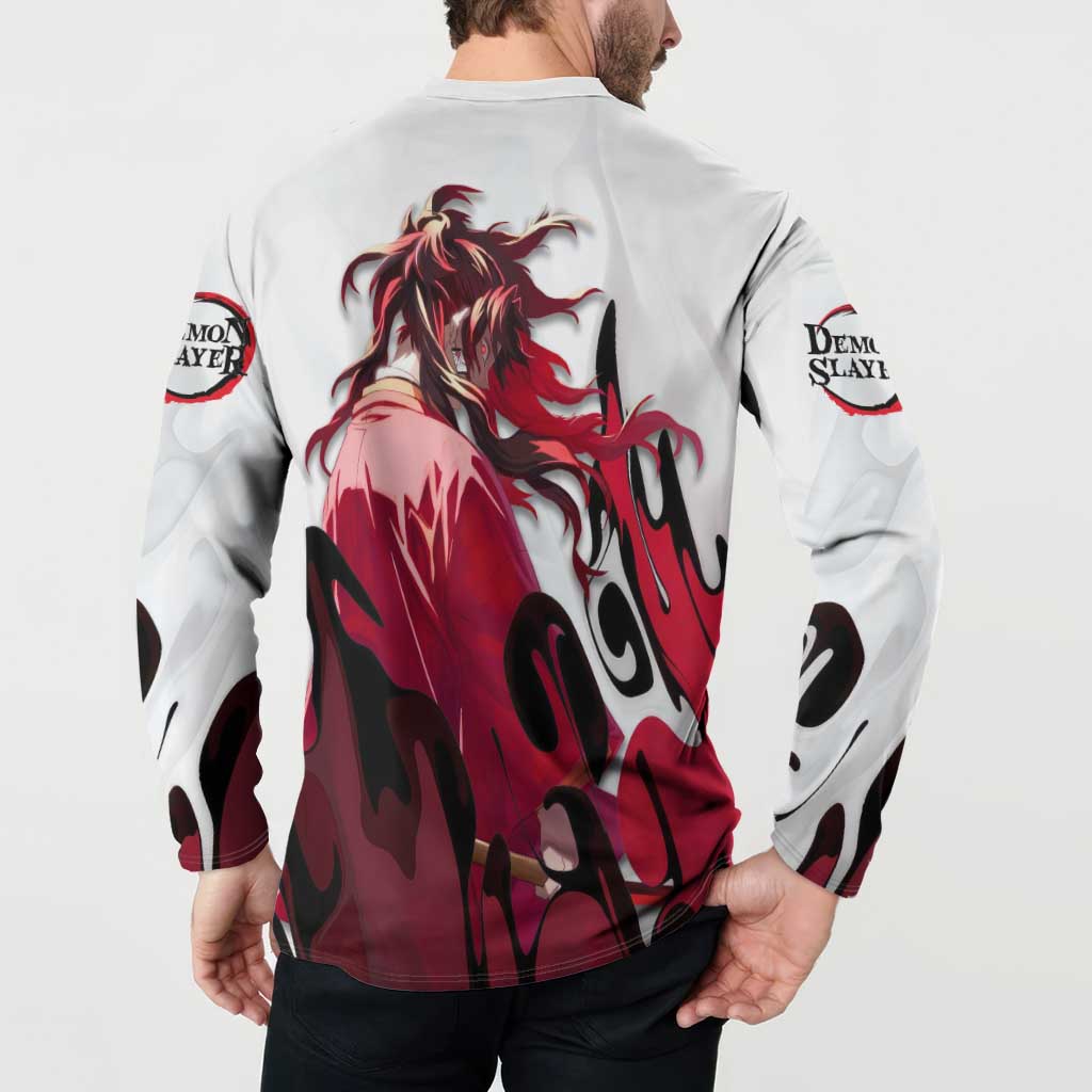 Yoriichi Tsugikuni - Demon Slayer Button Sweatshirt Anime Style
