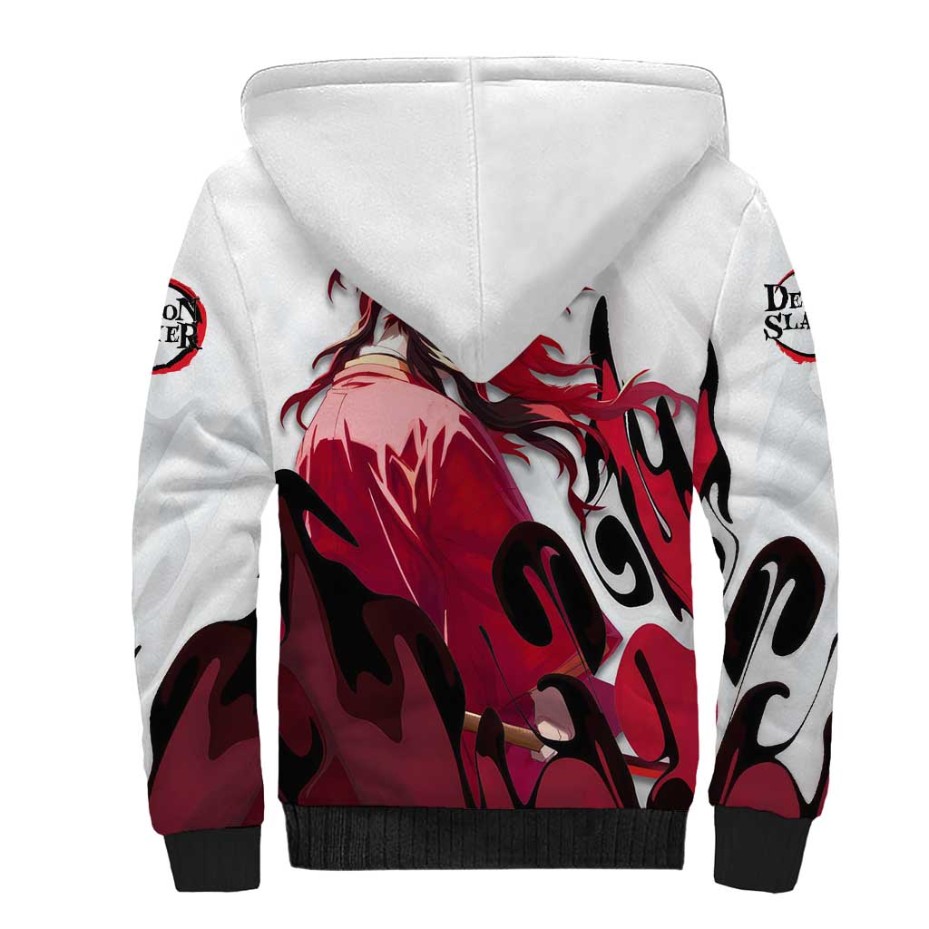 Yoriichi Tsugikuni - Demon Slayer Sherpa Hoodie Anime Style