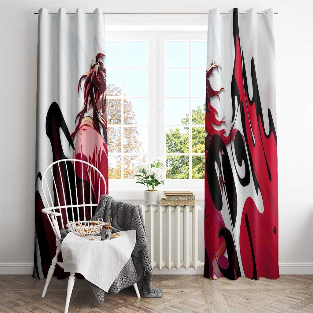 Yoriichi Tsugikuni - Demon Slayer Window Curtain Anime Style