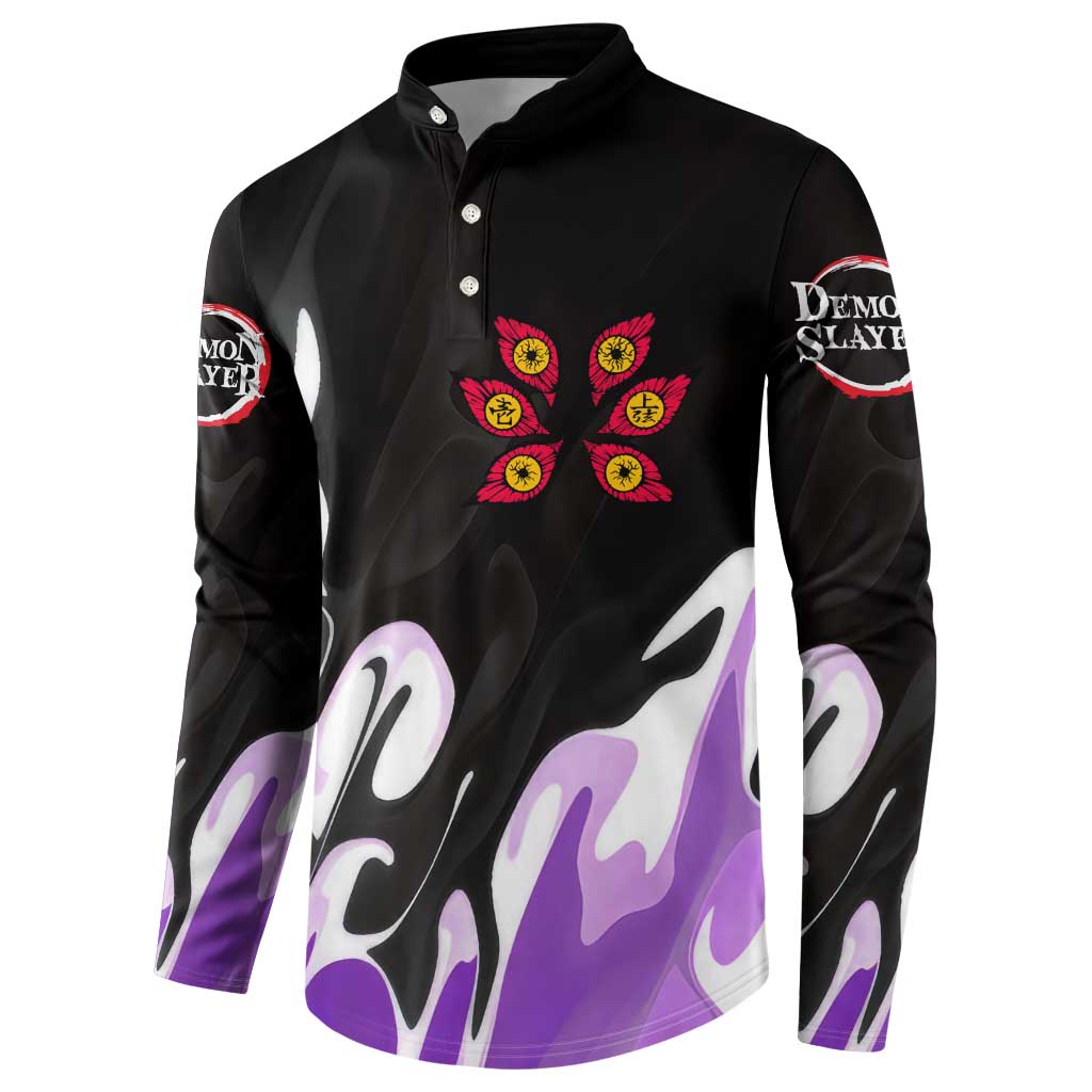 Kokushibo - Demon Slayer Button Sweatshirt Anime Style