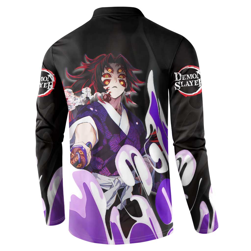 Kokushibo - Demon Slayer Button Sweatshirt Anime Style
