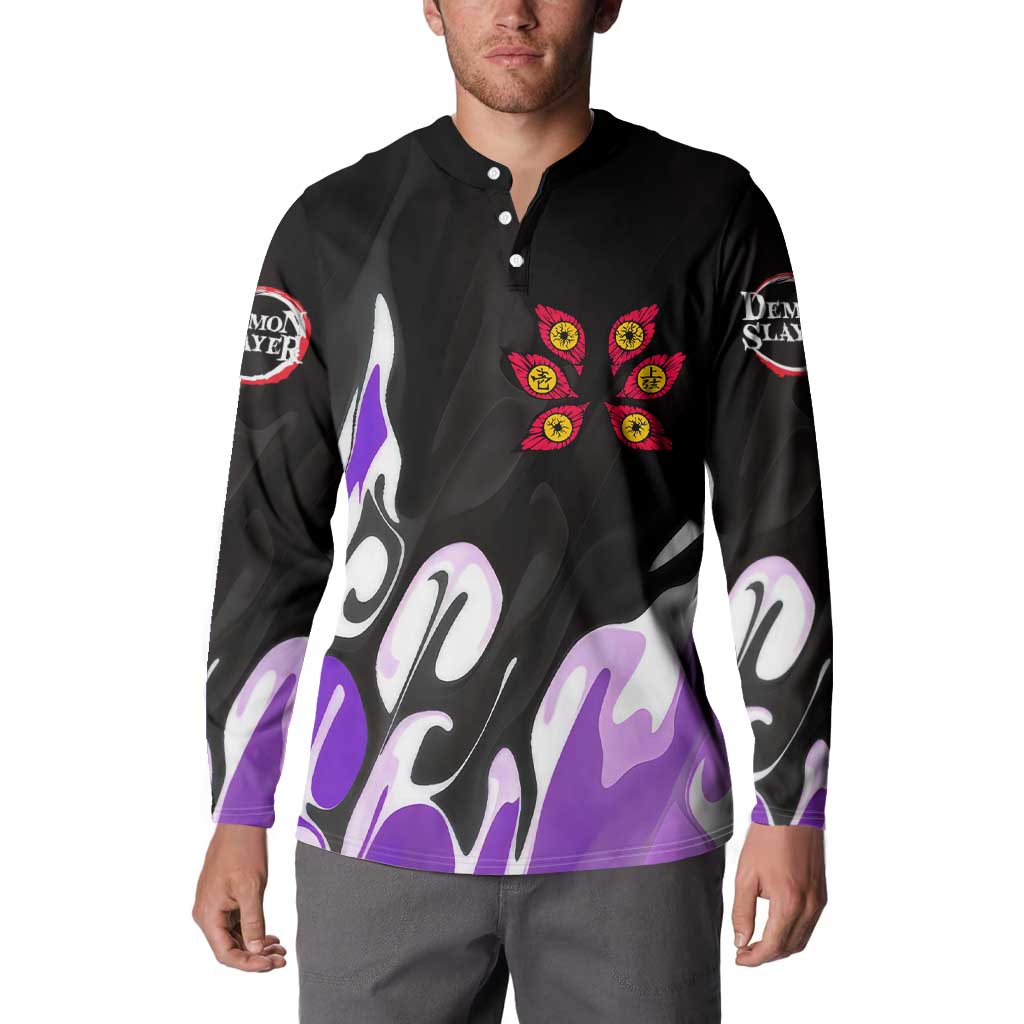 Kokushibo - Demon Slayer Button Sweatshirt Anime Style