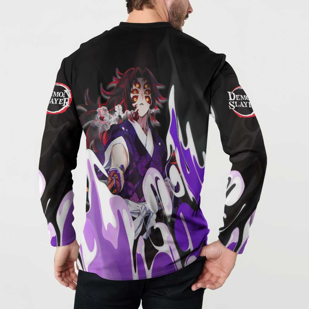 Kokushibo - Demon Slayer Button Sweatshirt Anime Style