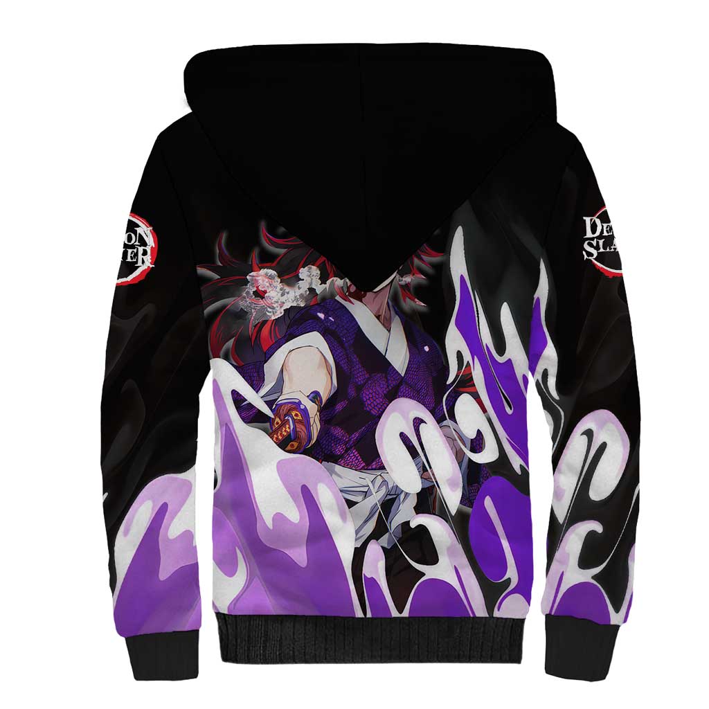 Kokushibo - Demon Slayer Sherpa Hoodie Anime Style