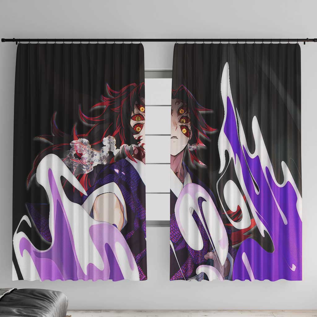 Kokushibo - Demon Slayer Window Curtain Anime Style