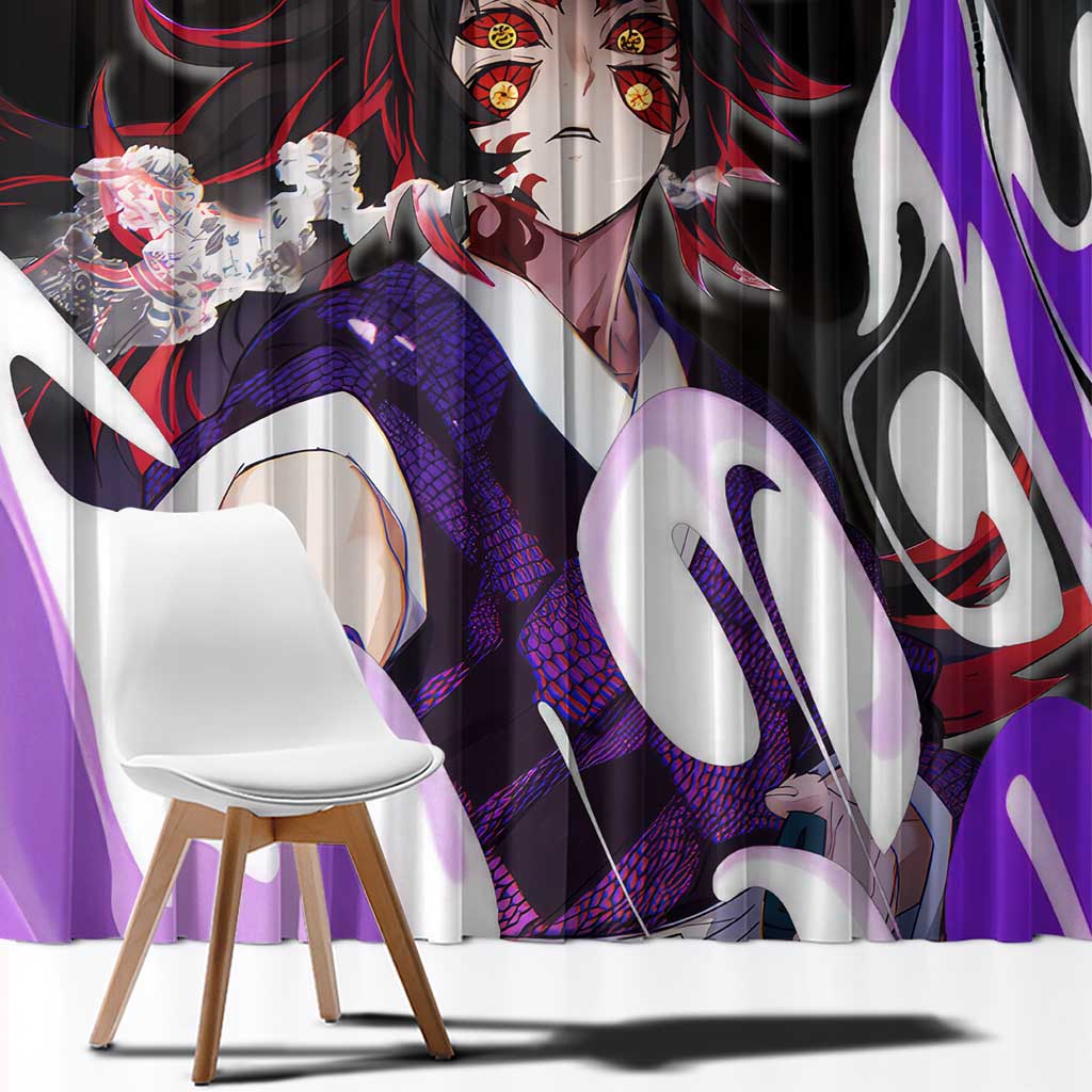 Kokushibo - Demon Slayer Window Curtain Anime Style