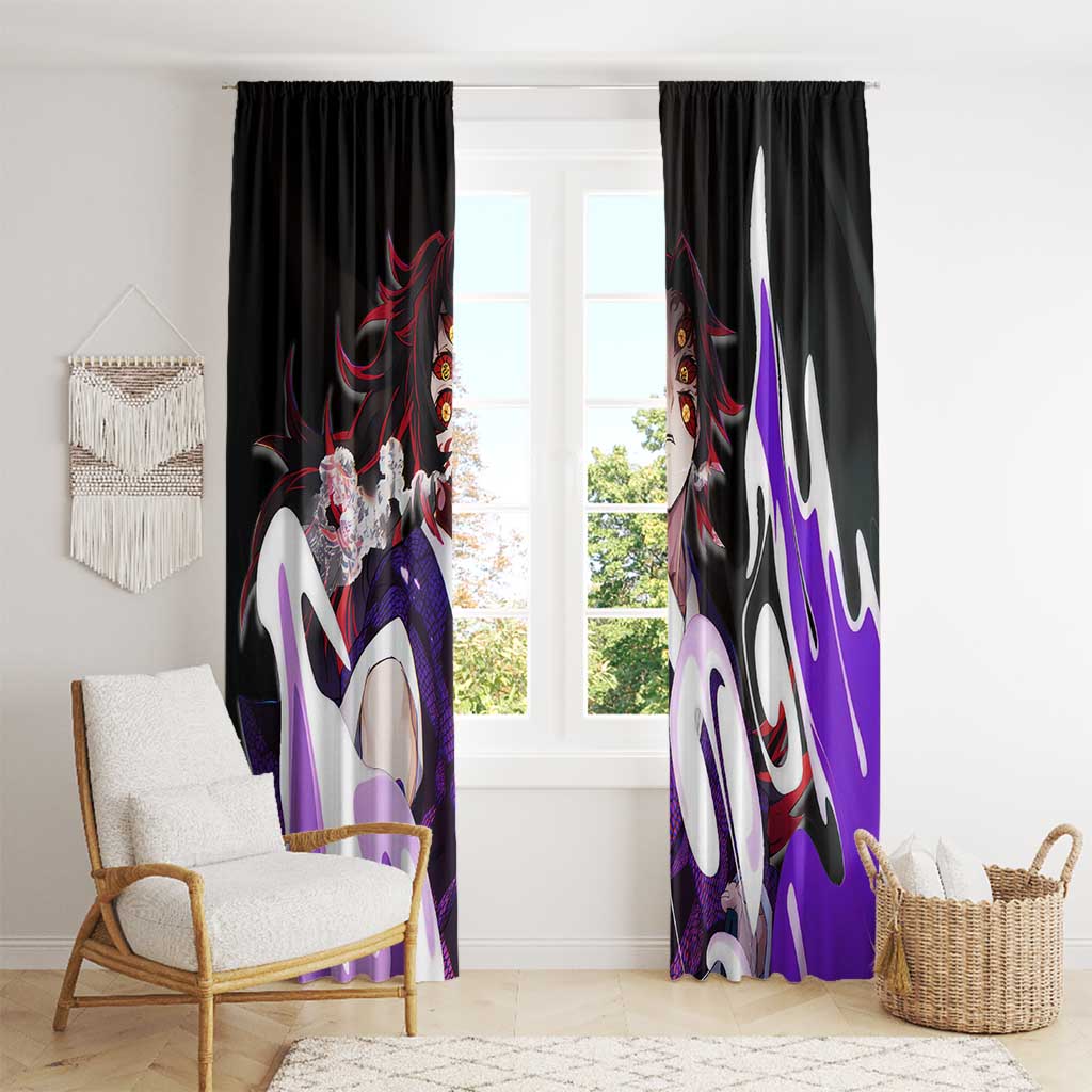 Kokushibo - Demon Slayer Window Curtain Anime Style